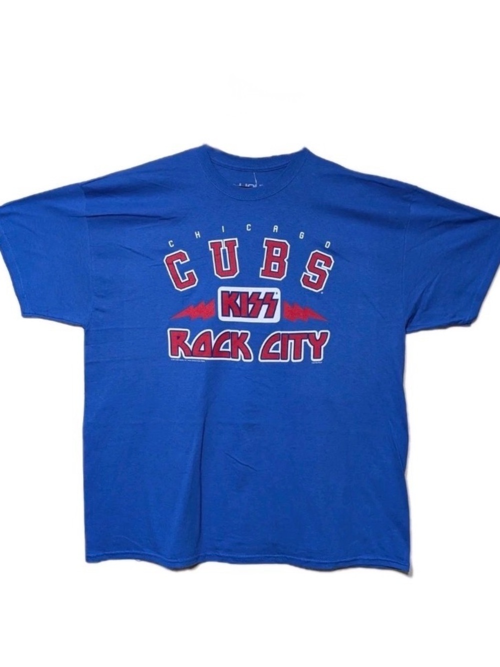 Chicago Cubs 'Rock City' KISS Graphic Short Sleeve T-Shirt - Blue